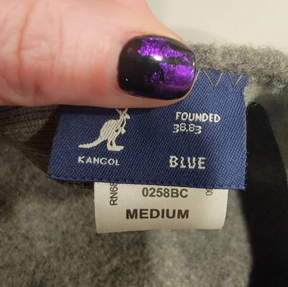 Grey Kangol Flat/Newsboy Style Cap - Picture 7 of 12